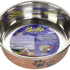 Metallic Bella Bowls Medium-Copper | Loving Pet Products