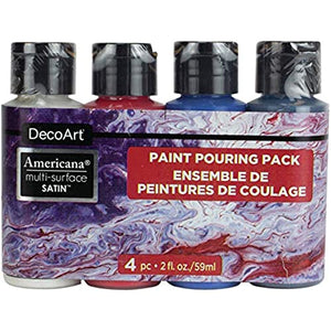 DECO ART Paint Pouring Pack Patriotic, One Size