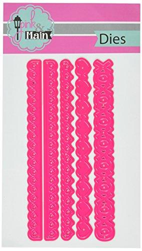 Pink & Main Heart Borders Dies