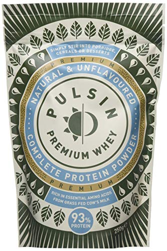 Pulsin' Unflavoured Whey Protein Powder 250g (Isolate)| 93% Protein | Gluten Free | Natural | Grass Fed
