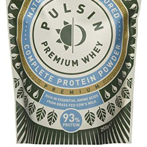 Pulsin' Unflavoured Whey Protein Powder 250g (Isolate)| 93% Protein | Gluten Free | Natural | Grass Fed