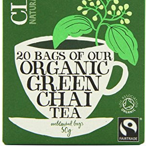 Clipper Organic Green Chai 20 Bags (Pack of 6 )