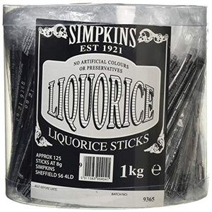 Simpkins Simpkins Sugar Free Pure Liquorice Sticks 1 kg