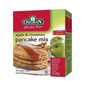Orgran Apple and Cinnamon Pancake Mix 375 g (Pack of 4)