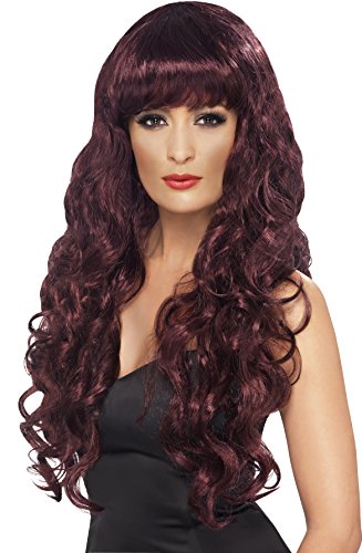 Smiffys Siren Wig - Maroon
