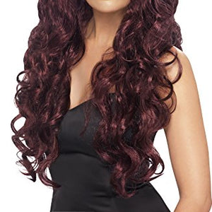 Smiffys Siren Wig - Maroon