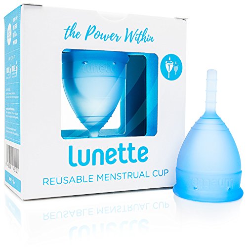 Lunette Reusable Menstrual Cup - Blue - model 1 For Light Flow - (En Version)