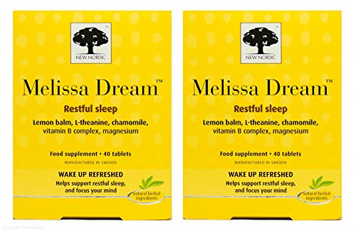 Multibuy 2x New Nordic Melissa Dream Restful Sleep - 40 Tabs
