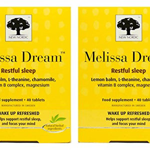 Multibuy 2x New Nordic Melissa Dream Restful Sleep - 40 Tabs