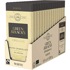 Green& Blacks White Choc FT 90g (Pack of 15)