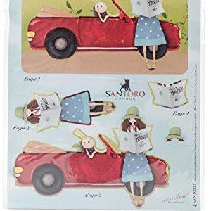 SKKDPAK2 Santoro Kori Kumi II A5 Decoupage Pack 10/Pkg-5 Designs/2 Each