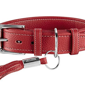 Collar Cannes, 50 Red, Leather | Hunter