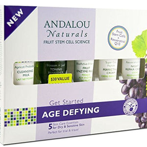 Pack of 3 x Andalou Naturals Get Started Age Defying - 5 Piece Kit