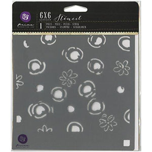 Prima Marketing Designer Stencil 6"X6"-Young Spring