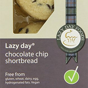 Lazy Day Foods Chocolate Chip Shortbread 150 g (Pack of 4)