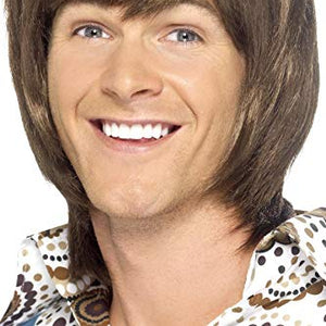 Smiffys 70's Heartthrob Wig - Brown