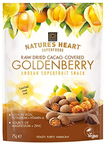 NATURES HEART Cacao Covered Goldenberry 75g (PACK OF 5)