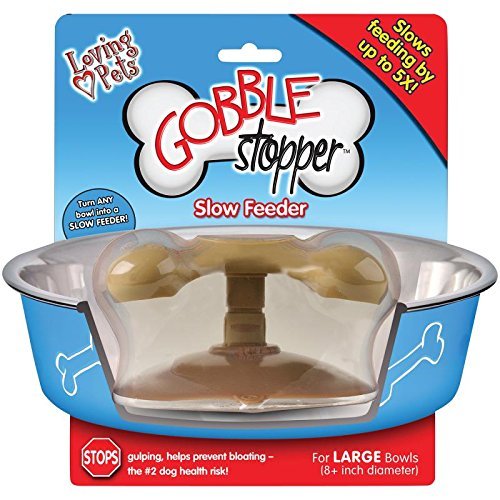 Loving Pets Gobble Stopper Slow Pet Feeding Supplies For Dogs, Large | Loving Pet Products