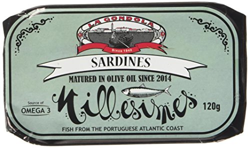 La Gondola Millesimes Sardines Matured in Olive Oil 120 g (Pack of 5)