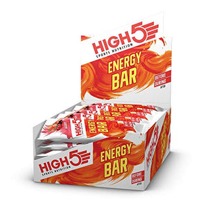 HIGH5 Energy Bar Real Fruits Soft Bar No Artificial Sweeteners Vegan Friendly (Berry) (25 x 55g Bars)