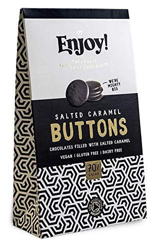 Enjoy! Salted Caramel Filled Chocolate Buttons 96g (Pack of 6)
