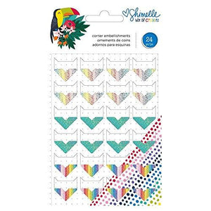 Shimelle 346619 Corners Embellishments, Multicolor