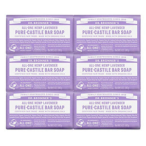Dr. Bronners Bar Lavender 5oz. Soap (6 Pack)