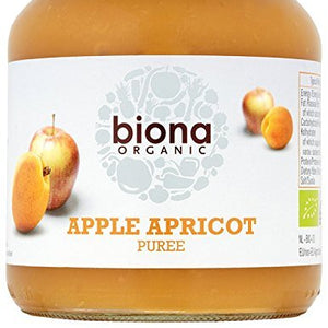Organic Apple Apricot Puree 350g x 6 Pack