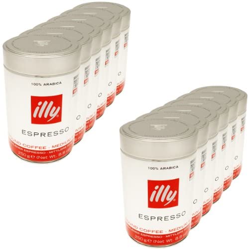 Illy Espresso Ground Coffee 250g (Pack of 12)