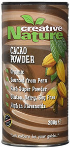 Creative Nature Peruvian Cacao Powder 200 g (Pack of 2)