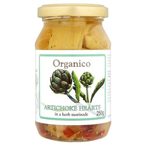 Organico Artichoke Hearts Organic in Oil, 250g
