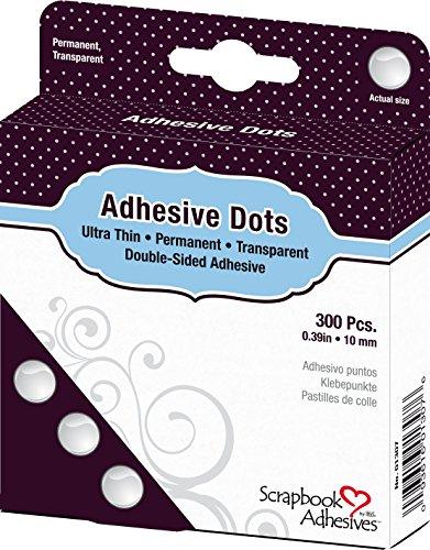 Scrapbook Adhesives by 3L 01307 Adhesive Dots - Medium Ultra Thin Dots