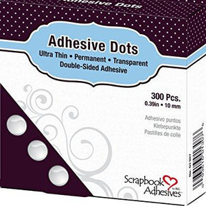 Scrapbook Adhesives by 3L 01307 Adhesive Dots - Medium Ultra Thin Dots