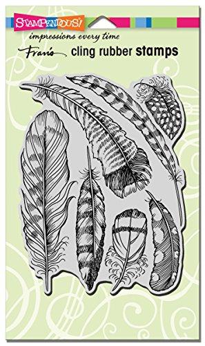 Stampendous Cling Rubber Stamp Feathers