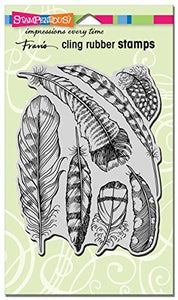 Stampendous Cling Rubber Stamp Feathers