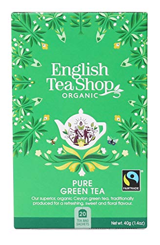 English Tea Shop - Pure Green Tea - 20 Tea Bag Sachets  (Pack of 3)