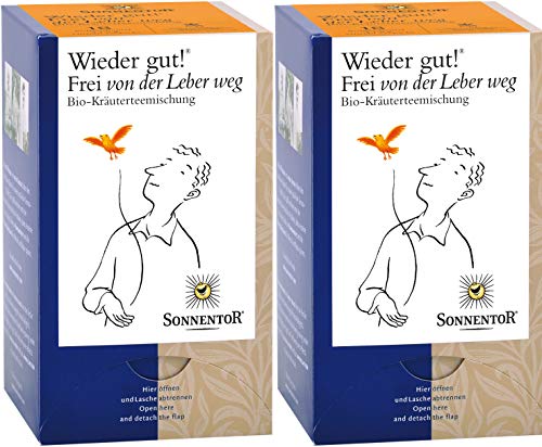 Sonnentor Liberate Your Liver Tea 1.5 g (Pack of 2, Total of 36 Double Chamber Bags)