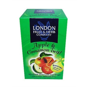 London Fruit & Herb Co Apple & Cinnamon Twist 20 Bags (Pack of 4)