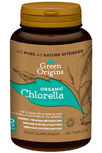 Green Origins Organic Chlorella Tablets 500mg Pack of 180
