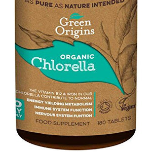 Green Origins Organic Chlorella Tablets 500mg Pack of 180