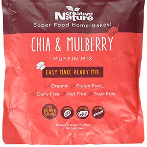 Superfood Creative Nature Ready Mixes Chia and Mulberry Muffin Mix 400 g (Pack of 2)
