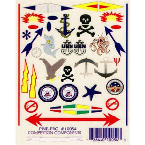 Pine Car Derby Anchors Aweigh Decal, 4 by 5-Inch