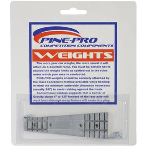 Pine Car Derby Wedge Weight with Screws, 2-Ounce, 1-Pack