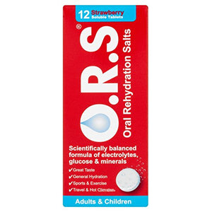 O.R.S HYDRATION TABLETS 6 X 12 TAB - STRAWBERRY FLAVOUR
