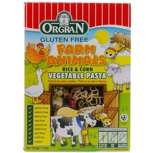 Orgran Rice & Corn Veg Animal Shapes 200g X 5 (Pack of 5)