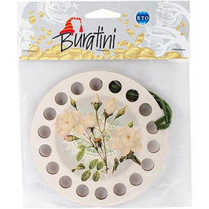 Rto Buratini Thread Organizer 13cm-Yellow Roses