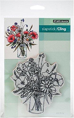 Penny Black Vase Garden Cling Unmounted Rubber Stamp (40-605)