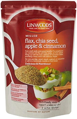 Linwoods Milled Flaxseed Chia Apple and Cinnamon, 200 g