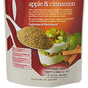 Linwoods Milled Flaxseed Chia Apple and Cinnamon, 200 g