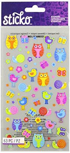 Sticko Classic Stickers-Hoots and Tweets